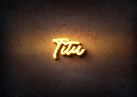 Glow Name Profile Picture for Titu