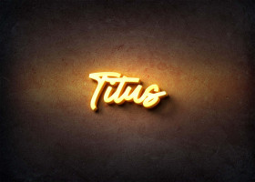 Glow Name Profile Picture for Titus