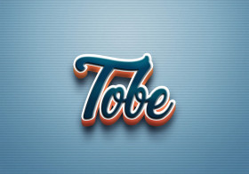 Cursive Name DP: Tobe