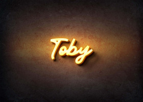 Glow Name Profile Picture for Toby