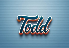 Cursive Name DP: Todd