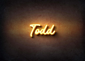 Glow Name Profile Picture for Todd