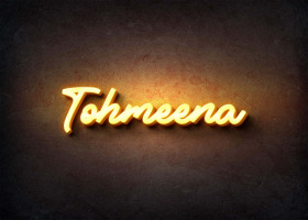 Glow Name Profile Picture for Tohmeena