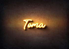 Glow Name Profile Picture for Toma