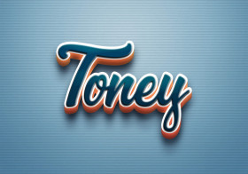 Cursive Name DP: Toney
