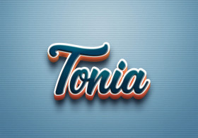 Cursive Name DP: Tonia