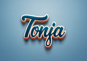 Cursive Name DP: Tonja