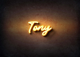 Glow Name Profile Picture for Tony