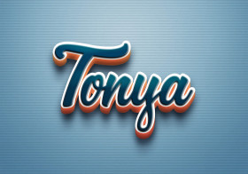 Cursive Name DP: Tonya