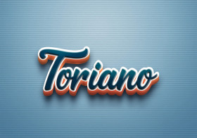 Cursive Name DP: Toriano