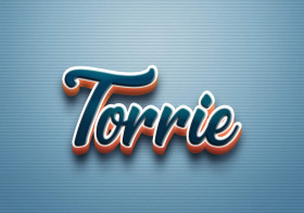 Cursive Name DP: Torrie