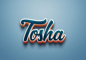 Cursive Name DP: Tosha