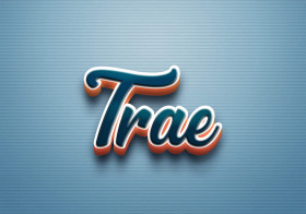 Cursive Name DP: Trae