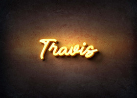 Glow Name Profile Picture for Travis