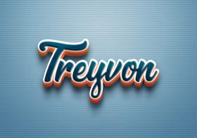 Cursive Name DP: Treyvon