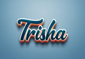 Cursive Name DP: Trisha
