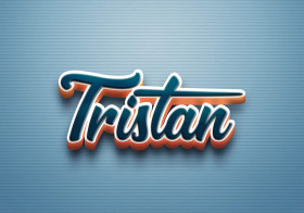 Cursive Name DP: Tristan