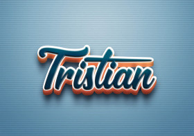 Cursive Name DP: Tristian