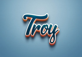 Cursive Name DP: Troy