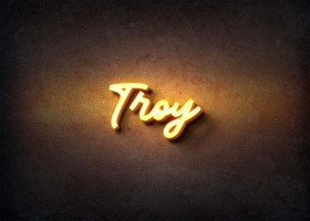 Glow Name Profile Picture for Troy