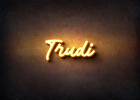 Glow Name Profile Picture for Trudi