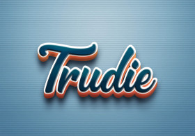 Cursive Name DP: Trudie