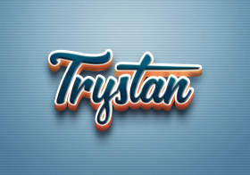 Cursive Name DP: Trystan
