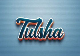 Cursive Name DP: Tulsha