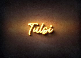 Glow Name Profile Picture for Tulsi