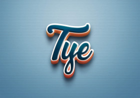 Cursive Name DP: Tye
