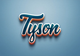 Cursive Name DP: Tyson