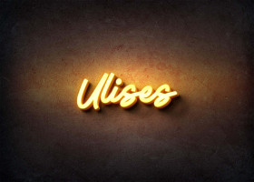 Glow Name Profile Picture for Ulises