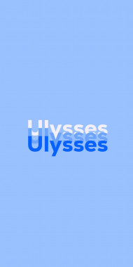 Name DP: Ulysses