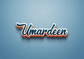 Cursive Name DP: Umardeen