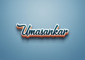 Cursive Name DP: Umasankar