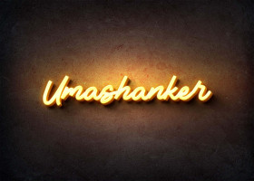 Glow Name Profile Picture for Umashanker