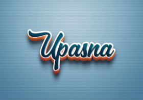 Cursive Name DP: Upasna