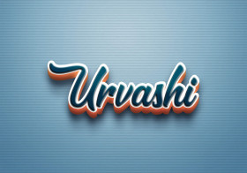 Cursive Name DP: Urvashi