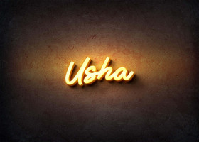 Glow Name Profile Picture for Usha