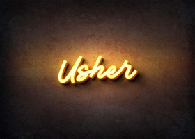 Glow Name Profile Picture for Usher