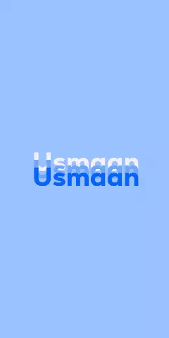 Name DP: Usmaan