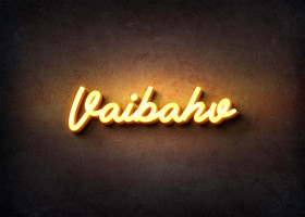 Glow Name Profile Picture for Vaibahv