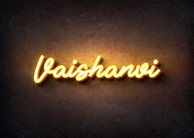 Glow Name Profile Picture for Vaishanvi
