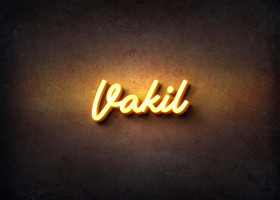 Glow Name Profile Picture for Vakil
