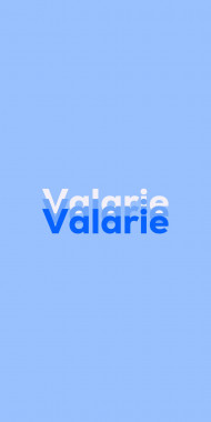 Name DP: Valarie