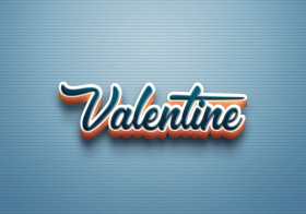 Cursive Name DP: Valentine