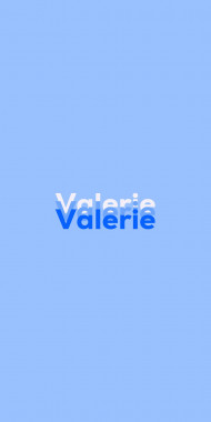 Name DP: Valerie
