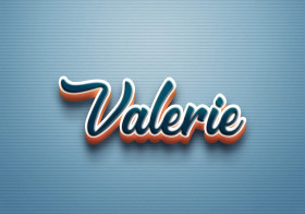 Cursive Name DP: Valerie