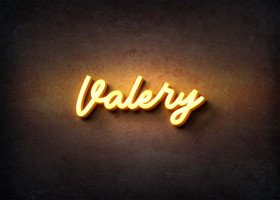 Glow Name Profile Picture for Valery