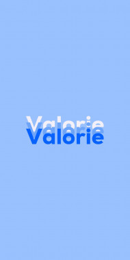Name DP: Valorie
